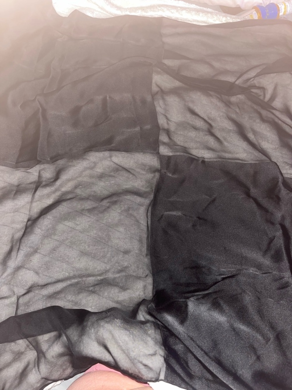 Brand New Authentic Yves Saint Laurent Black Silk Scarf/Designer Wrap